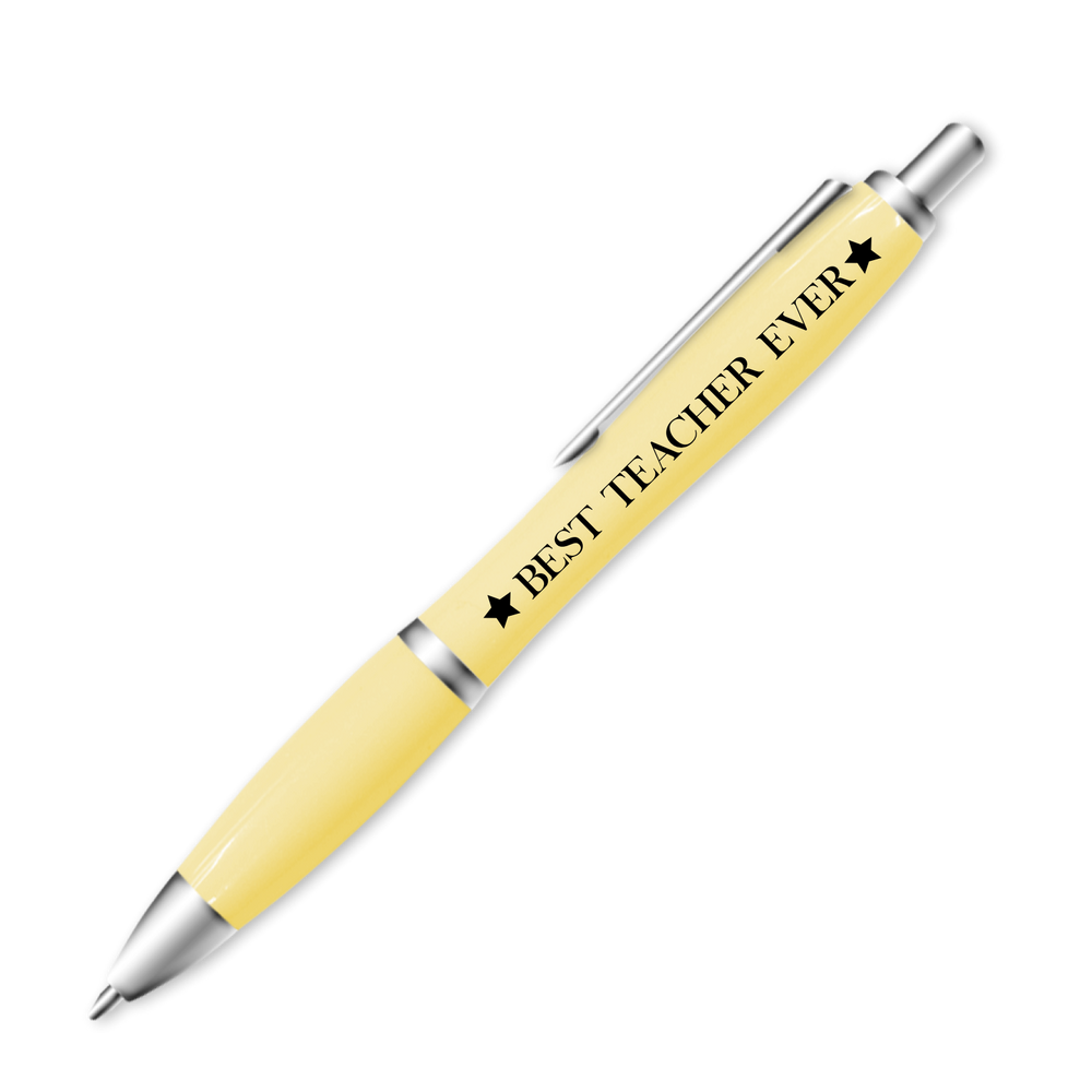 Yellow Best Teacher Pen #1 image